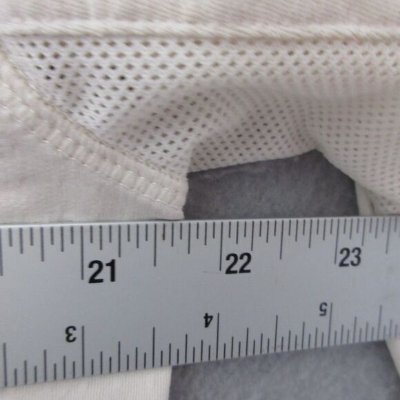 San Soleil Top Plaid Mock Neck Zip UPF 50 Mesh Golf Outdoor Hike Camp - Picture 7 of 14